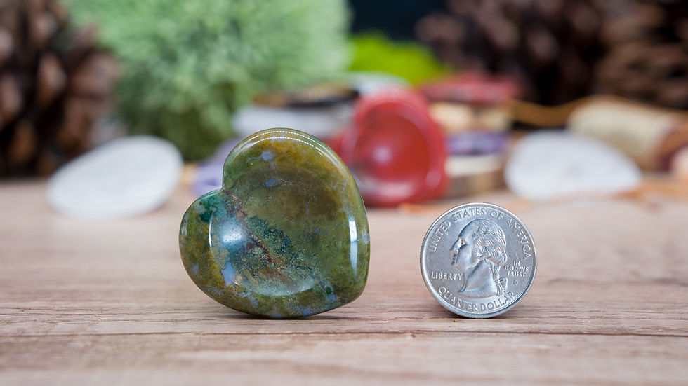 Miniatura: Crystal Mix Worry Stone Heart Spiritual Healing Crystal Gift Meditation Decor