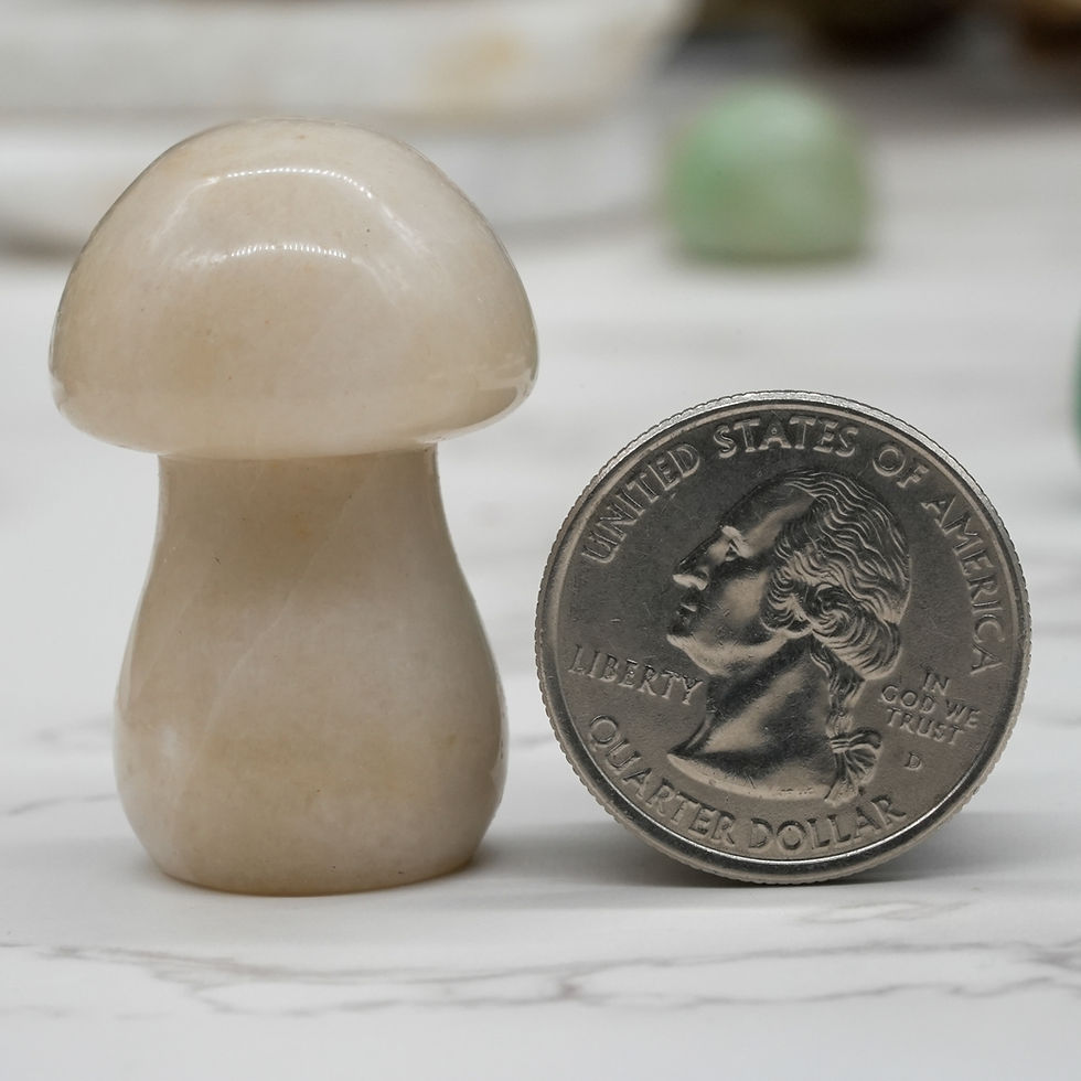 Thumbnail: Agate Mushroom Crystal Sculpture Natural Stone Decor Spiritual Healing Gift Idea
