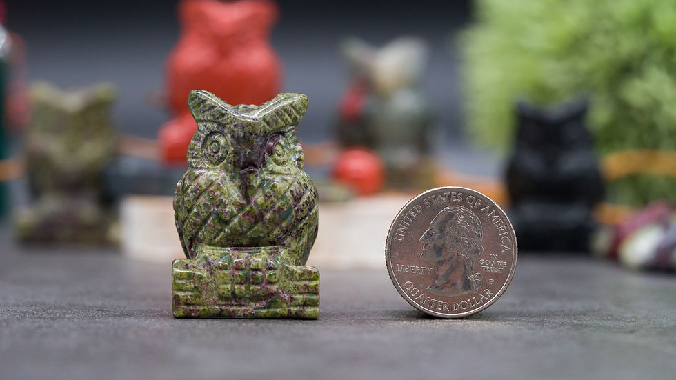 Miniatura: Assorted Crystal Owl Figurine Carving