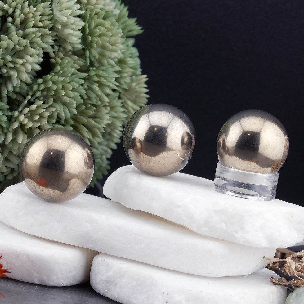Thumbnail: Pyrite High Quality Mini Sphere Crystal Decor Gift Spiritual Protection Stone