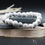 Thumbnail: Howlite Crystal Bracelet Men Healing Protection Stackable Beaded Jewelry White