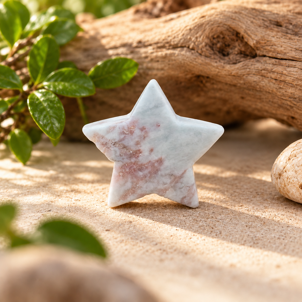 Thumbnail: Pink Tourmaline Quartz Star Crystal Celestial Altar Sacred Space Desk Decor Gift