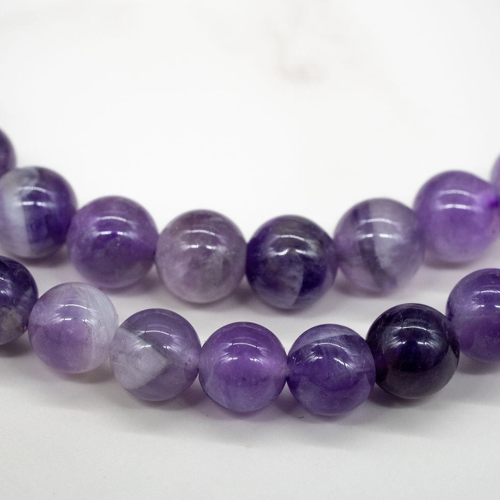 Miniatura: Purple Amethyst Crystal Bracelet Natural Gemstone Jewelry Handmade Bracelet