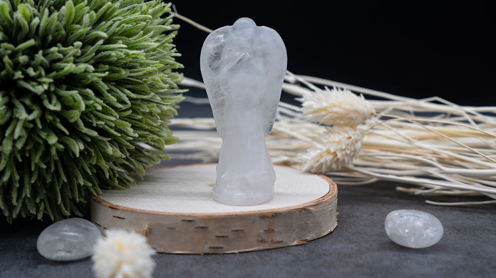 Miniatura: Quartz Blessing Angel Crystal Statue Spiritual Gift Religious Home Decor Angel