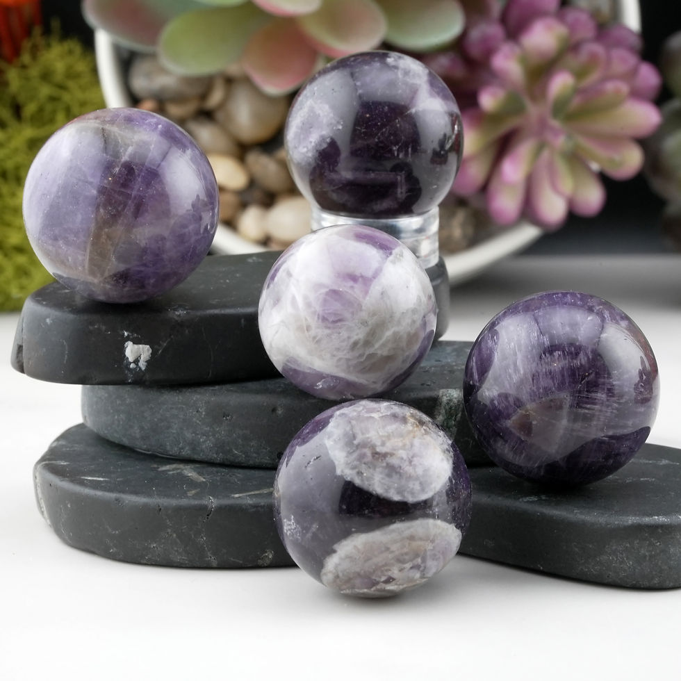 Miniatura: Dream Amethyst Mini Sphere Crystal Gift Spiritual Protection Decor Meditation