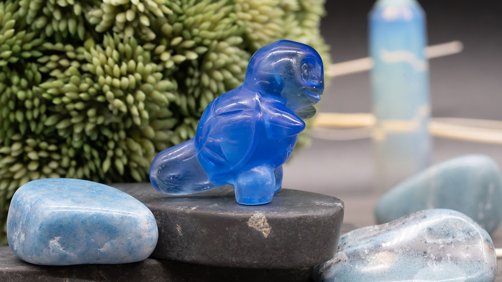 Thumbnail: Blue Opalite Crystal Squirtle Carving