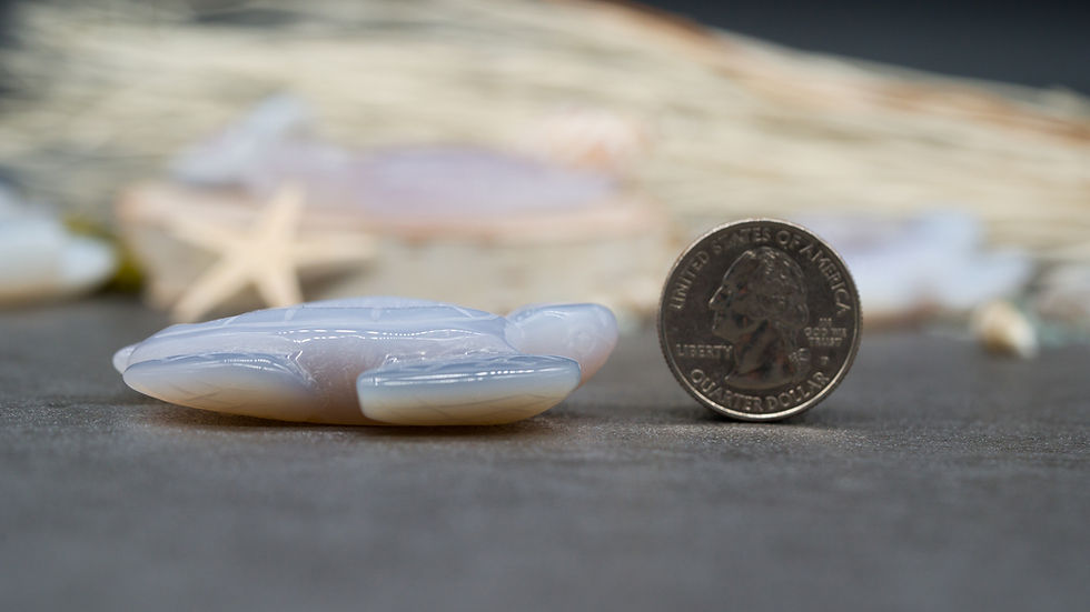 Miniatura: Sugar Druzy Geode Agate Crystal Carving Cute Turtle Figurine Gemstone Trinket