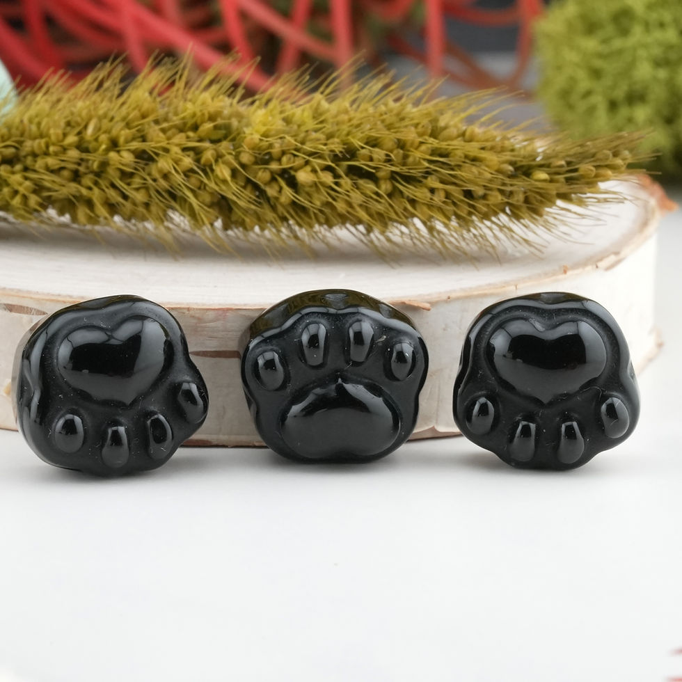 Miniatura: Obsidian Mini Paw Crystal Protection Gift Pet Memorial Keepsake Spiritual Decor