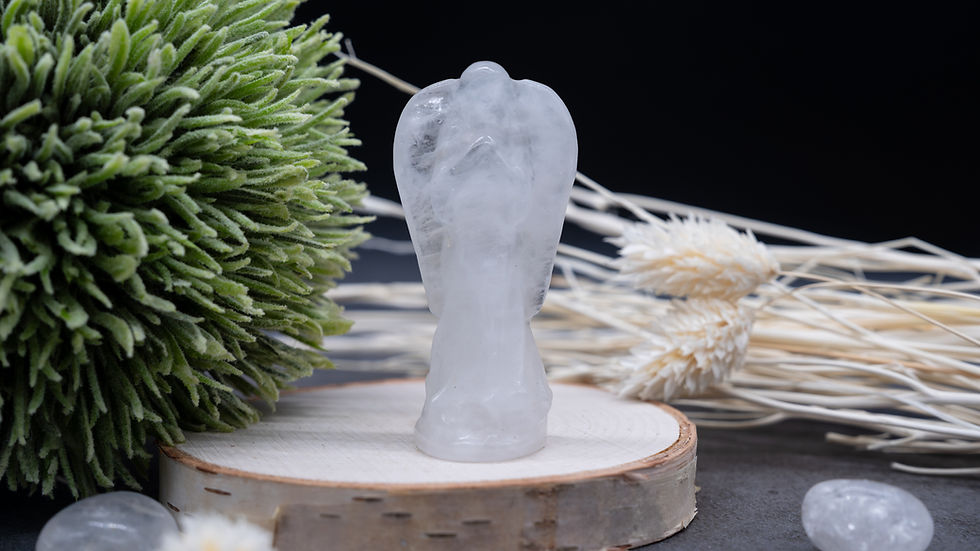 Miniatura: Quartz Blessing Angel Crystal Statue Spiritual Gift Religious Home Decor Angel