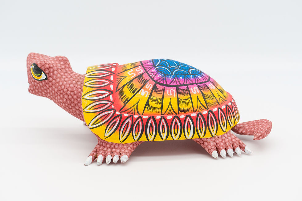Miniatura: Turtle Alebrije Handcarved Wood Sculpture