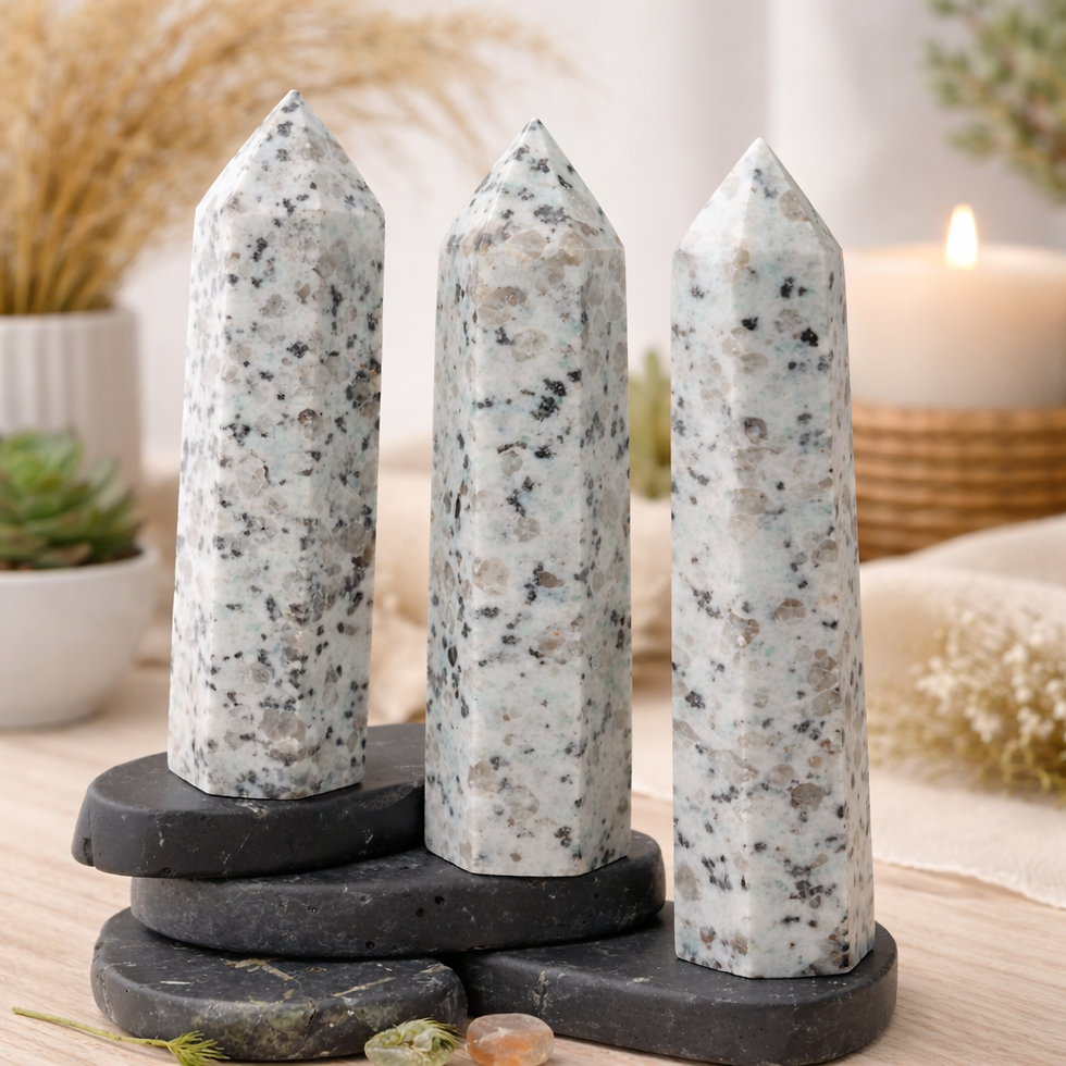 Miniatura: Kiwi Jasper Tower Crystal Healing Stone Spiritual Decor Gift Meditation Focus