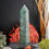 Thumbnail: Emerald Crystal Tower Point Green Decor Spiritual Energy Stone Meditation Gift