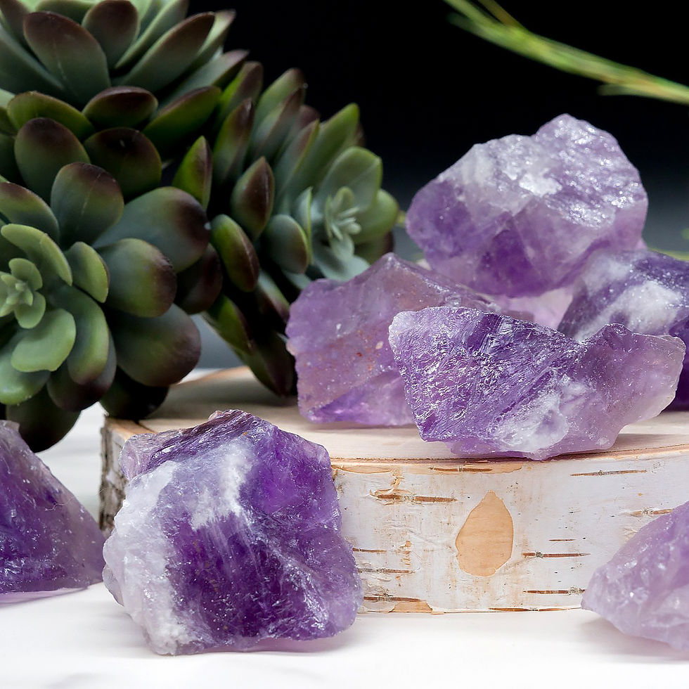 Miniatura: Raw Purple Amethyst Crystal Stone Specimen Spiritual Healing Meditation Gemstone