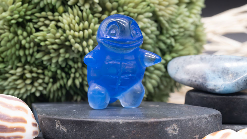 Miniatura: Blue Opalite Crystal Squirtle Carving