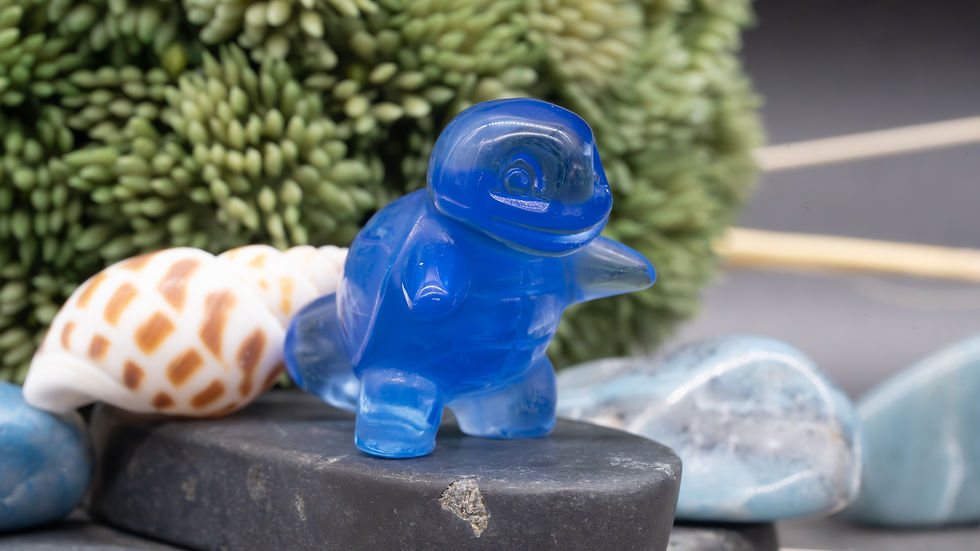 Miniatura: Blue Opalite Crystal Squirtle Carving