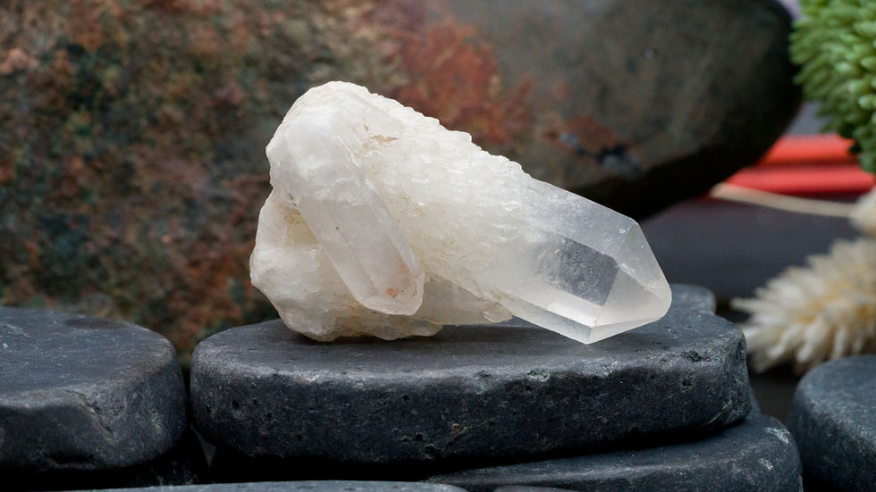Miniatura: Candle Quartz Raw Specimen Crystal Healing Stone Spiritual Gift Meditation Decor