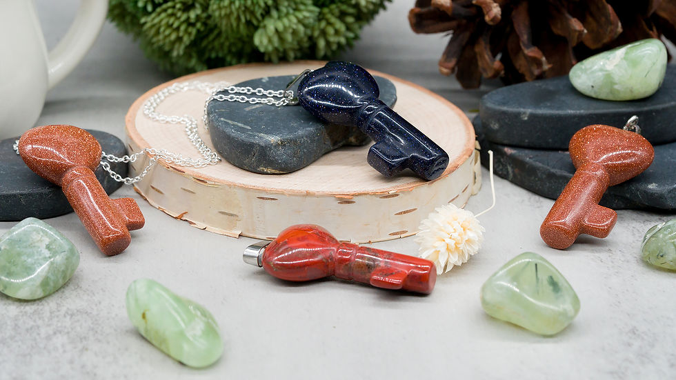 Miniatura: Crystal Surprise Key Pendant Boho Stone Jewelry Gift Romantic Keepsake Trinket