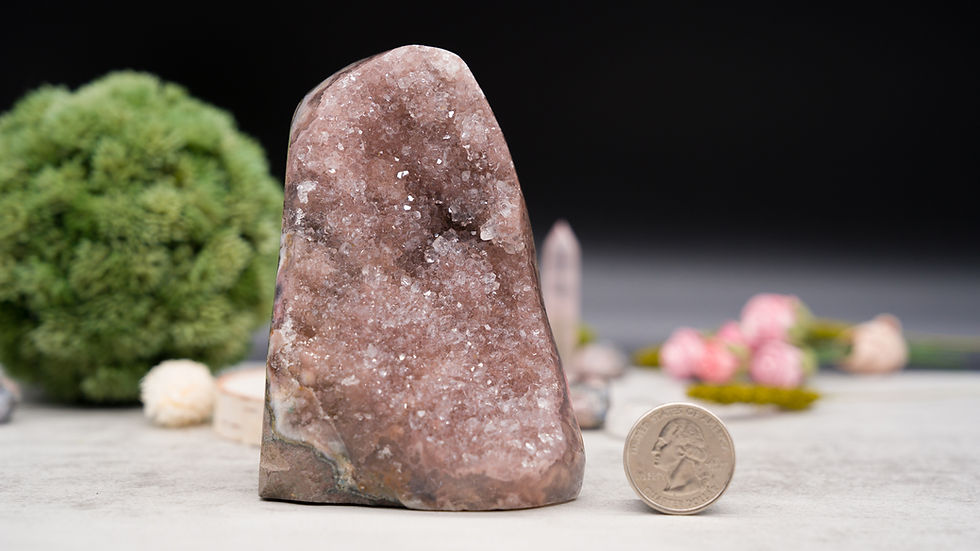 Miniatura: Raw Pink Amethyst Cave