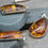 Miniatura: Natural Amber Fossil Silver Pendant Orange UV Reactive Crystal Boho Jewelry Gift