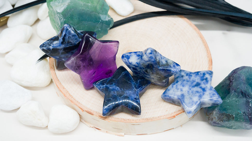 Miniatura: 1.5" Purple Amethyst Crystal Star