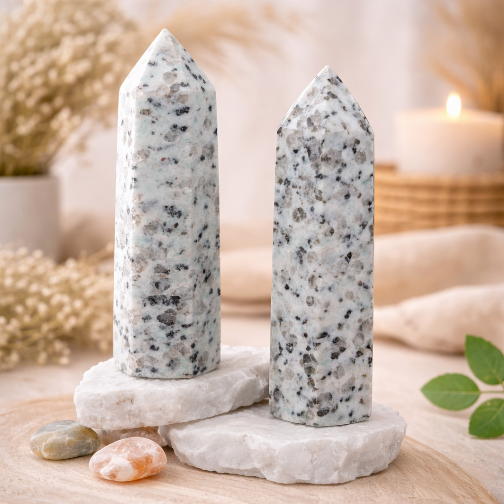 Kiwi Jasper Tower Crystal Healing Stone Spiritual Decor Gift Meditation Focus