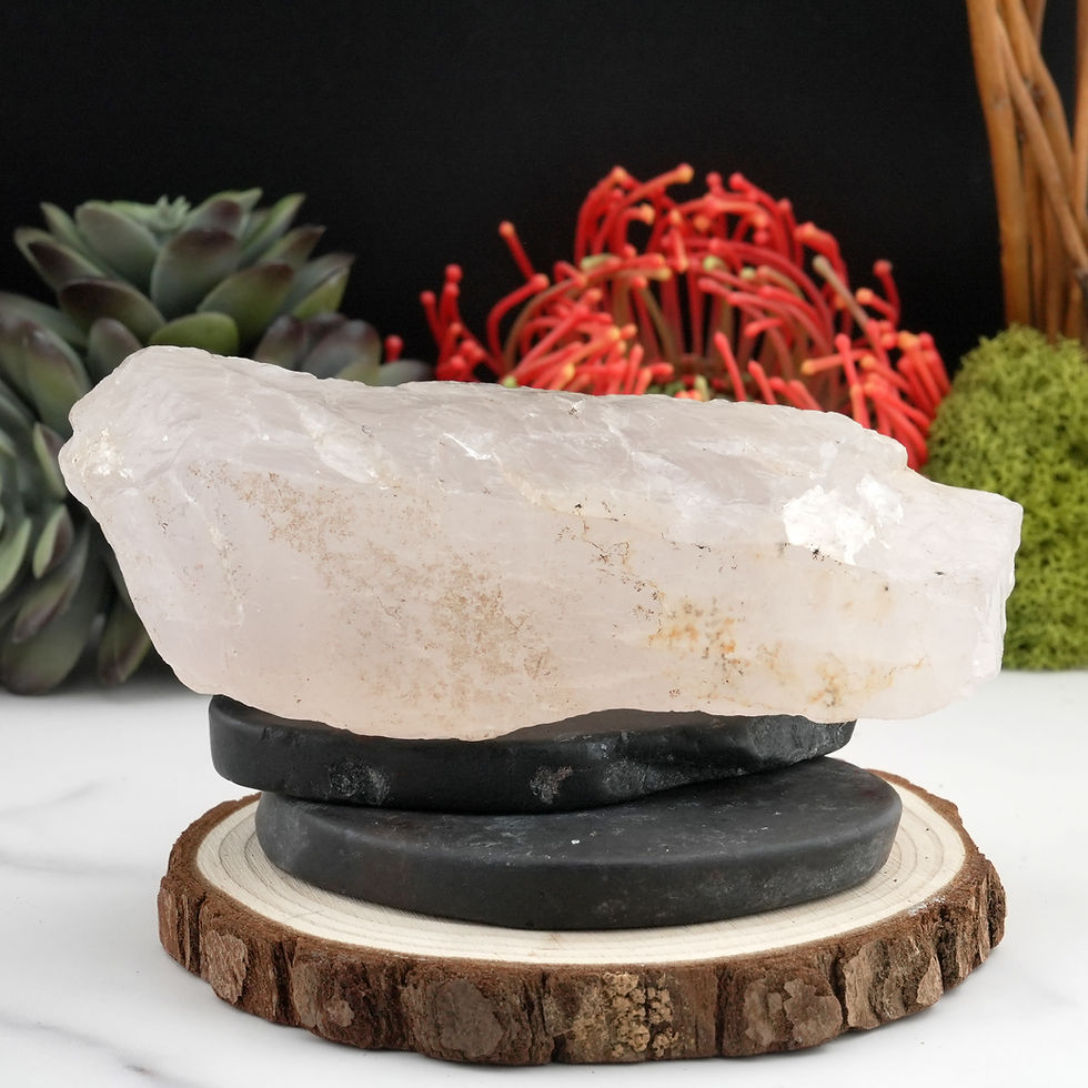 Thumbnail: Rose Quartz Raw Specimen Crystal Gift Spiritual Energy Stone Meditation Decor