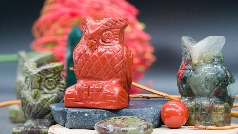 Miniatura: Assorted Crystal Owl Figurine Carving