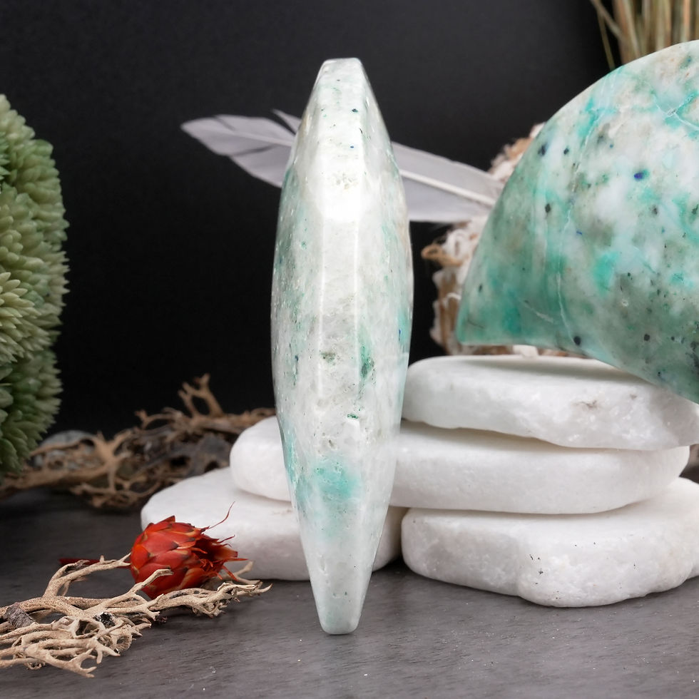 Miniatura: Phoenix Stone Moon Crystal Spiritual Energy Home Decor Gift Boho Mystical Altar
