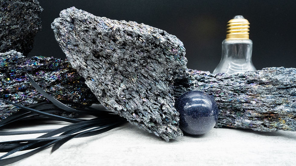 Thumbnail: Raw Rainbow Silicon Carbide Specimen Crystal Spiritual Healing Meditation Stone