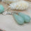 Thumbnail: Natural Green Aventurine Crystal Gemstone Teardrop Dangle Drop Earrings Silver