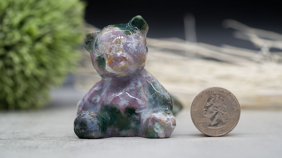 Miniatura: Ocean Jasper Crystal Teddy Bear