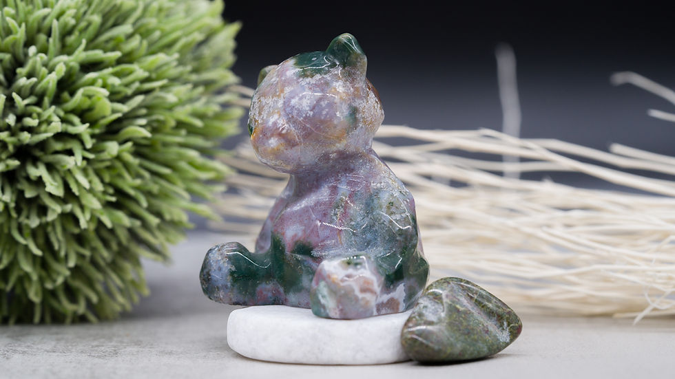 Miniatura: Ocean Jasper Crystal Teddy Bear