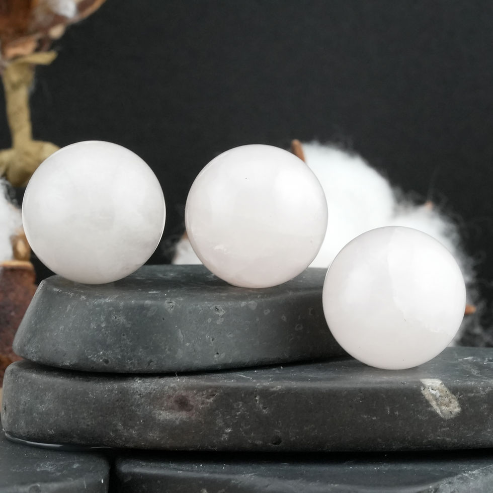 Miniatura: Pink Rose Quartz Mini Sphere Crystal Ball Decor Spiritual Energy Stone Altar Art