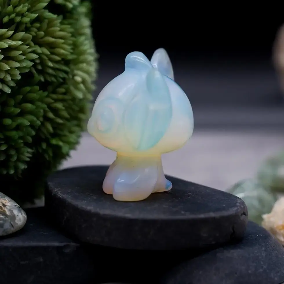 Miniatura: Opalite Stitch Figurine Crystal Desk Accessory Home Decor Cartoon Character Gift