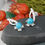 Thumbnail: Natural Stone Blue Apatite Crystal Stud Earrings 925 Silver Boho Jewelry Gift