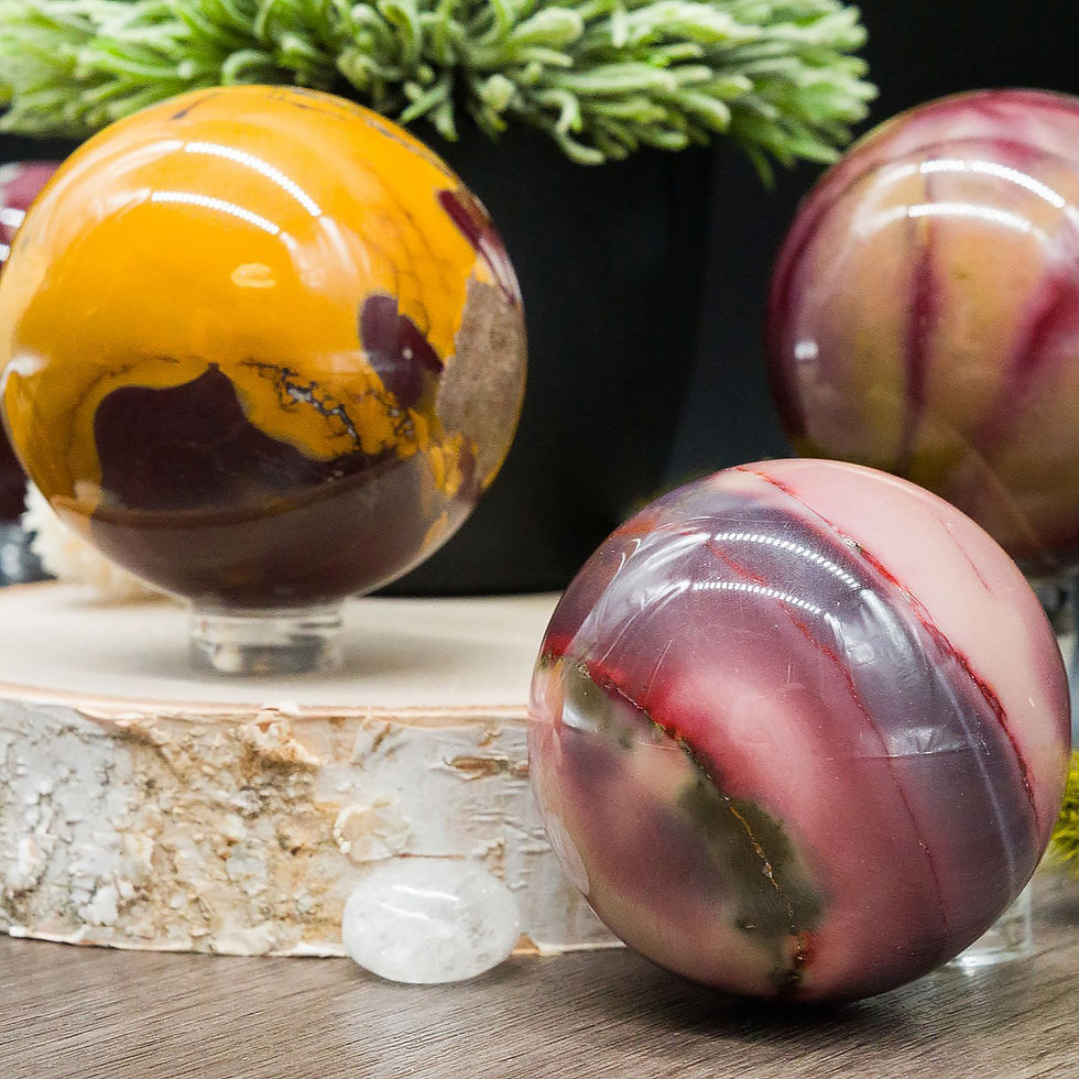 Miniatura: Natural Mookaite Sphere Crystal Healing Stone Meditation Boho Home  Decor Gift