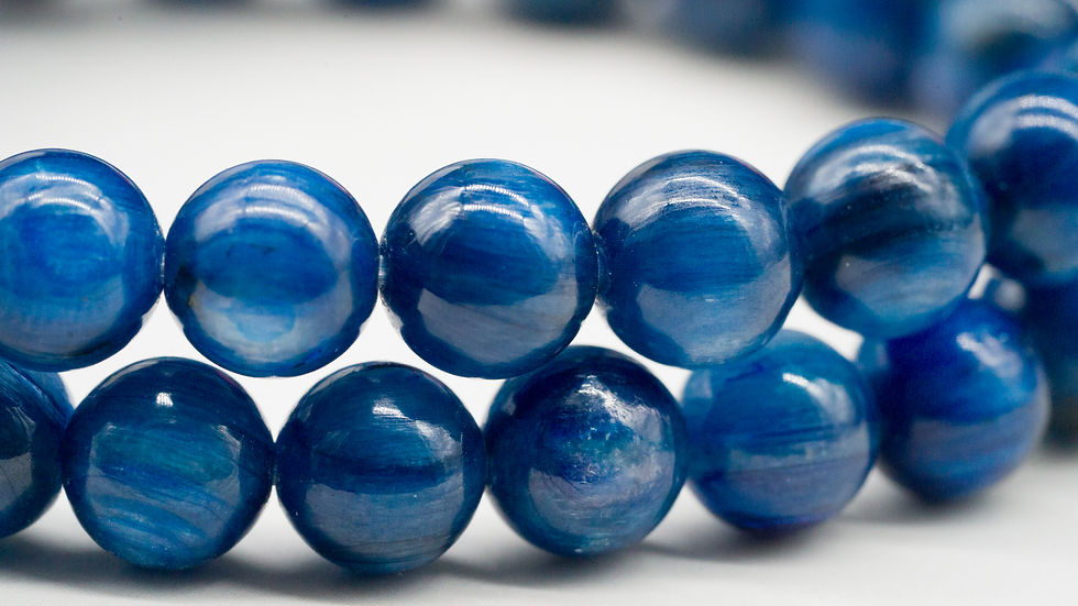 Miniatura: Blue Kyanite Bracelet Healing Protection Crystal Jewelry Gemstone Third Eye
