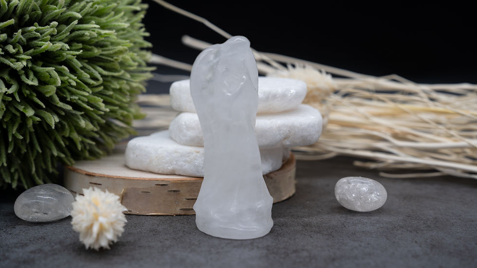 Miniatura: Quartz Blessing Angel Crystal Statue Spiritual Gift Religious Home Decor Angel