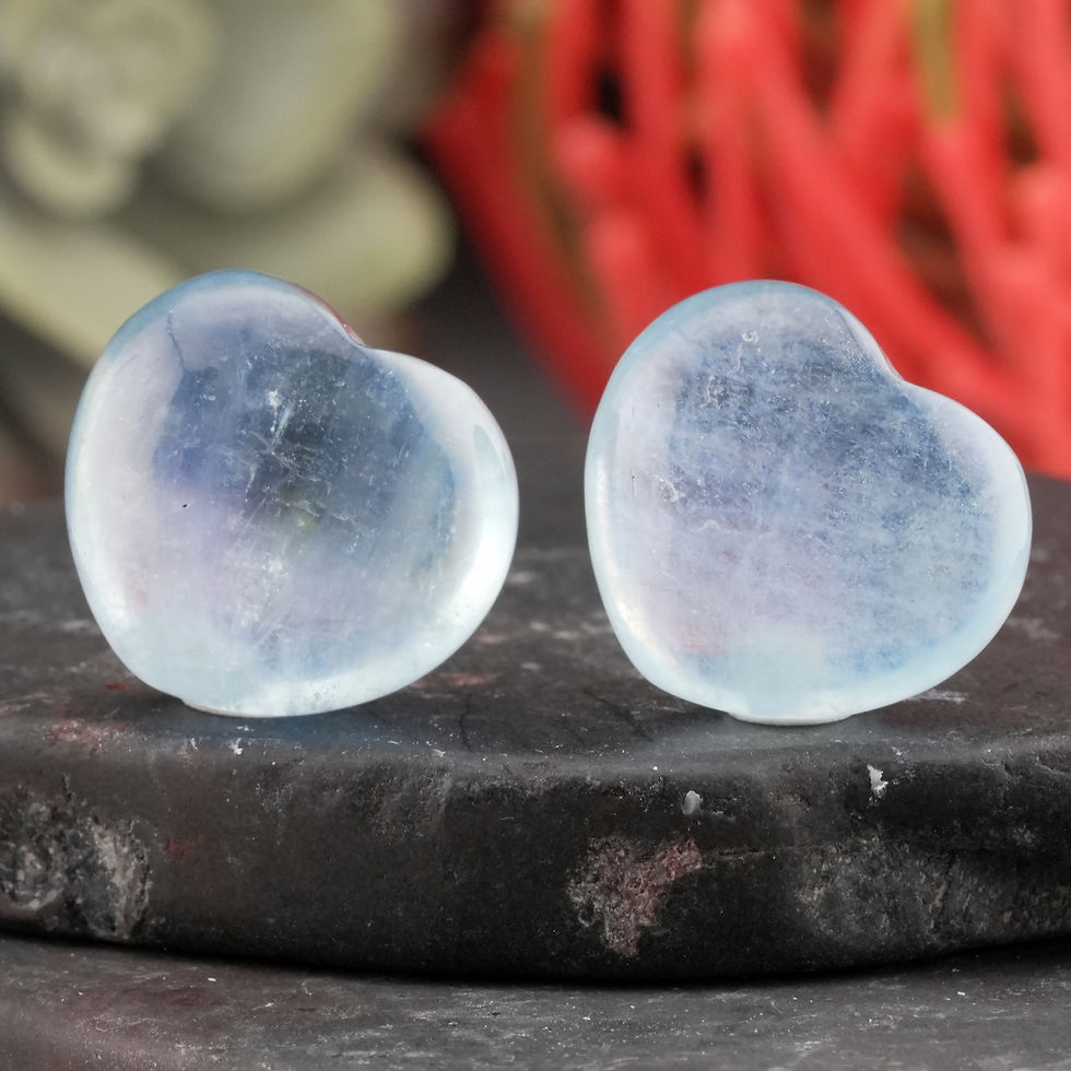 Thumbnail: Aquamarine Heart Crystal Spiritual Gift Decor Pisces Birthstone Zodiac Trinket