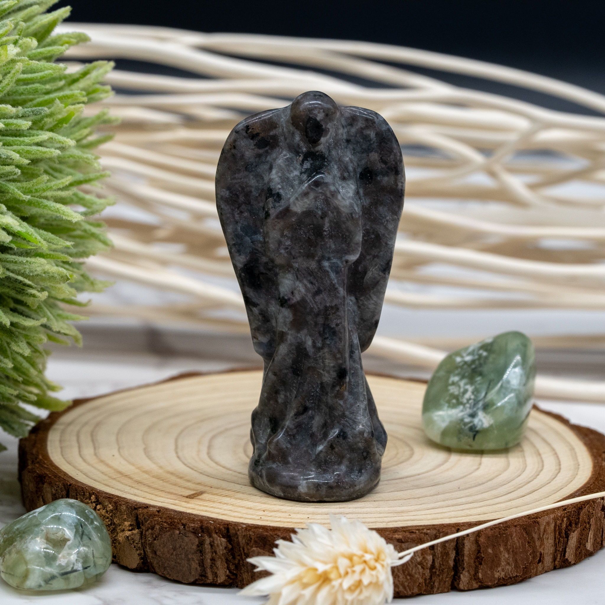 Yooperlite Blessing Angel Crystal Spiritual Gift Home Decor Protection Stone