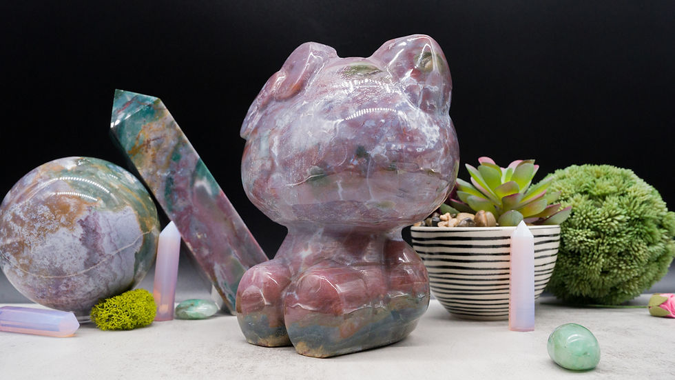 Miniatura: XL Ocean Jasper Hello Kitty