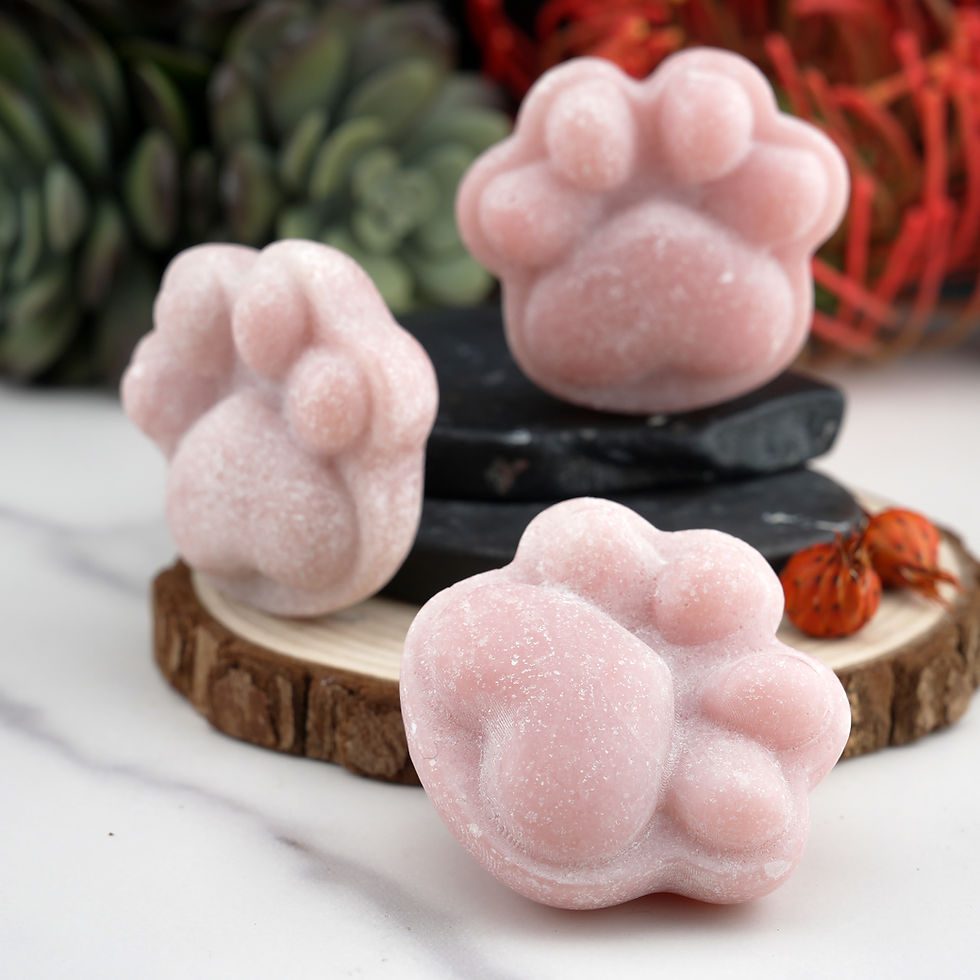 Miniatura: Pink Opal Crystal Paw Carving Stone Pink Protection Trinket Cat Dog Lover Gift