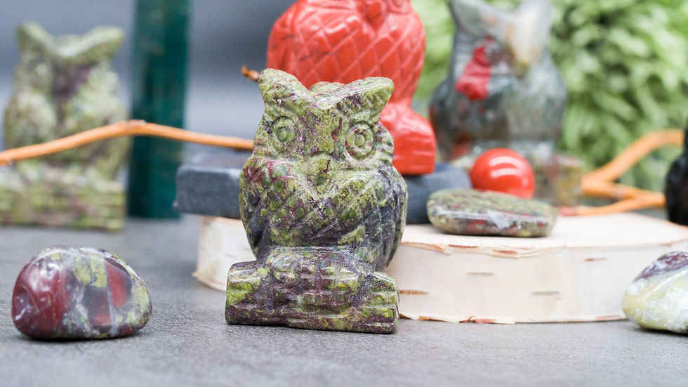 Miniatura: Assorted Crystal Owl Figurine Carving