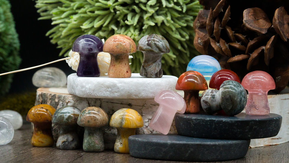 Miniatura: Surprise Crystal Mini Mushroom Spiritual  Energy Healing Decor Crystal Gift Idea