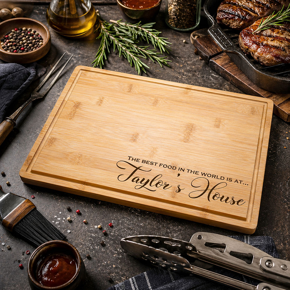 Miniatura: Personalized Engraved Cutting Board Custom Charcuterie Housewarming Kitchen Gift