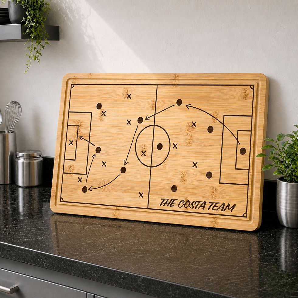 Thumbnail: Custom Personalized Cutting Board Soccer Team Sports Gift Futbol World Cup Party