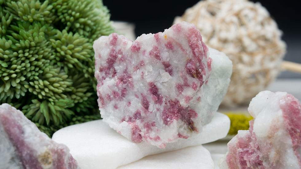 Miniatura: Quartz Pink Tourmaline Raw Specimen Crystal Gift Spiritual Decor Energy Stone