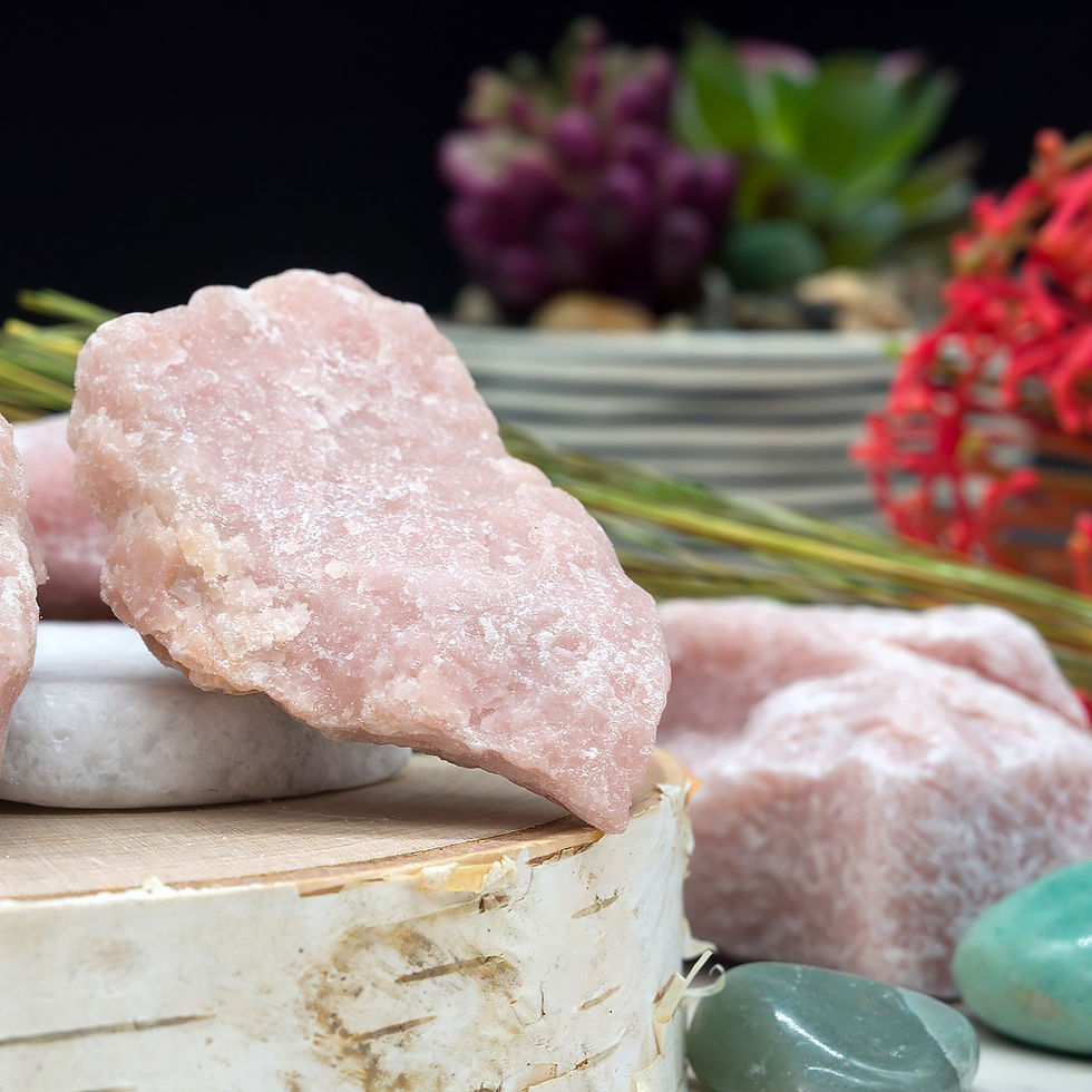 Miniatura: Raw Specimen Pink Opal Crystal Spiritual Healing Gemstone Pink Meditation