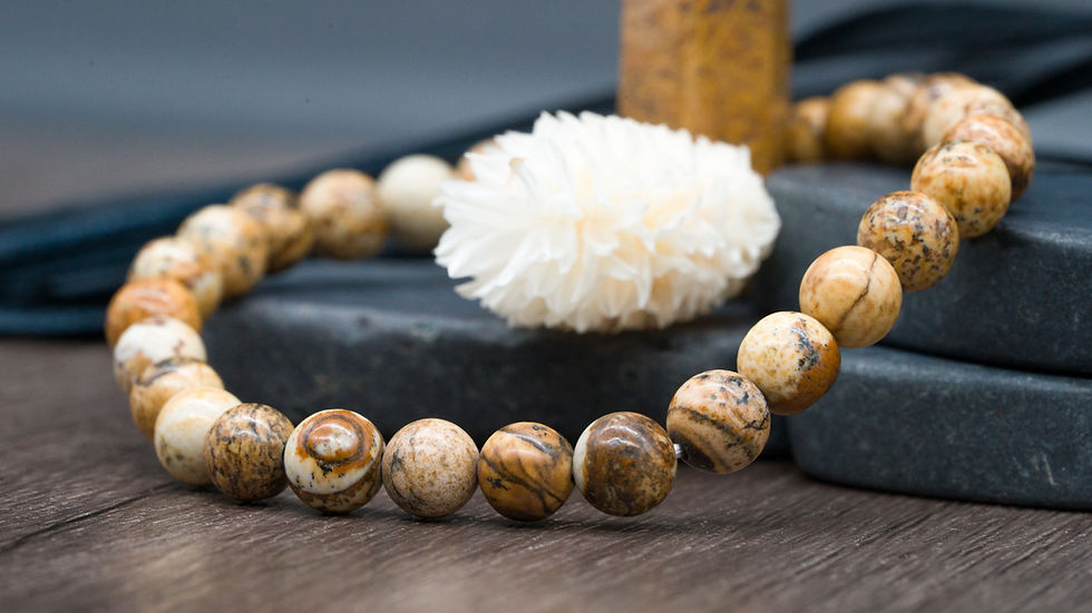 Thumbnail: Picture Jasper Crystal Bracelet