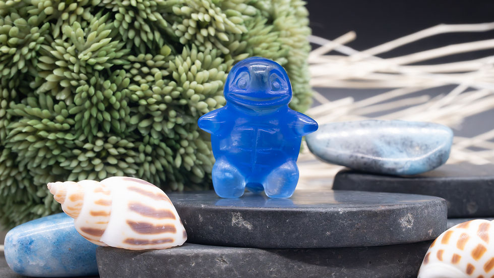 Miniatura: Blue Opalite Crystal Squirtle Carving